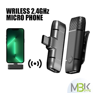 ไมโครโฟน M9และK8 ไมค์+ตัวรับสัญญาน ไมโครโฟนไร้สาย Wriless Microphone 2.4GHz พอร์ตTypeC,L-ning ไมโครโฟนหนีบ ระยะส่ง 20 ม.