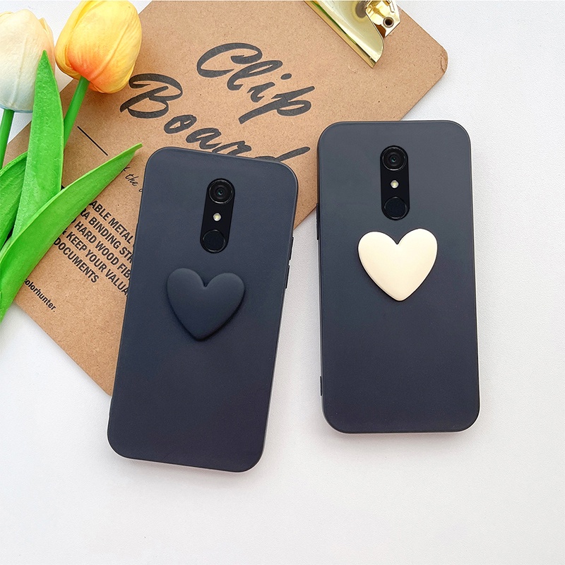 Love Heart ปลอก LG G7 G8 G8S G8X G9 ThinQ V30 V30S V40 V50 V50S V60 กํามะหยี่ 2 Pro 5G กันกระแทกเคสโ