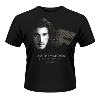 พร้อมส่ง เสื้อยืดแขนสั้น พิมพ์ลาย Watcher On The Walls Jon Snow Officiel S หลากสีสามารถปรับแต่งได้