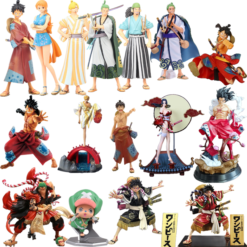 One Piece The Grandline Men Luffy Roronoa Zoro Vinsmoke Sanji Trafalgar Nami Boa Hancock Land Of Wano Country Ver Action Figure ลดเหล อ 687