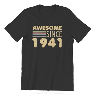 เสื้อยืดผ้าฝ้ายพิมพ์ลายแฟชั่น เสื้อยืดแขนสั้น พิมพ์ลาย Cmetni Awesome 1941 70Th สไตล์ฮิปฮอป แฟชั่นสําหรับผู้ชาย