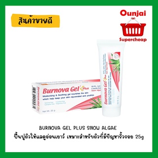 BURNOVA GEL PLUS SNOW ALGAE ฟื้นฟูผิวให้แลดูอ่อนเยาว์ เหมาะสำหรับผิวที่มีปัญหาริ้วรอย 25g (Y2160)