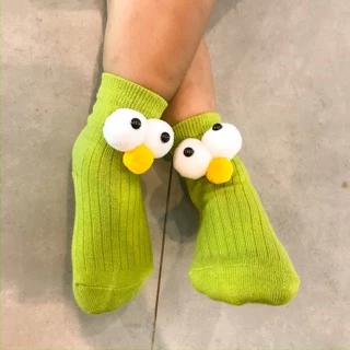 พร้อมส่ง:: ถุงเท้าข้อยาวตาเอลโม่👀 0-5 ปี น่ารักมากๆ มี9 สี
