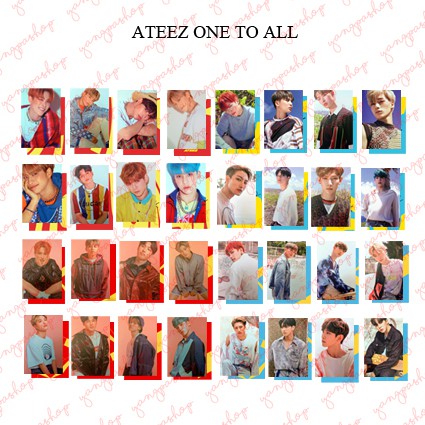 [READY/SET] Ateez ONE TO ALL WAVE ATZZ PHOTOCARD FAN MADE UNOFFICIAL YANGPASHOP SAN SEONGHWA HONGJOO