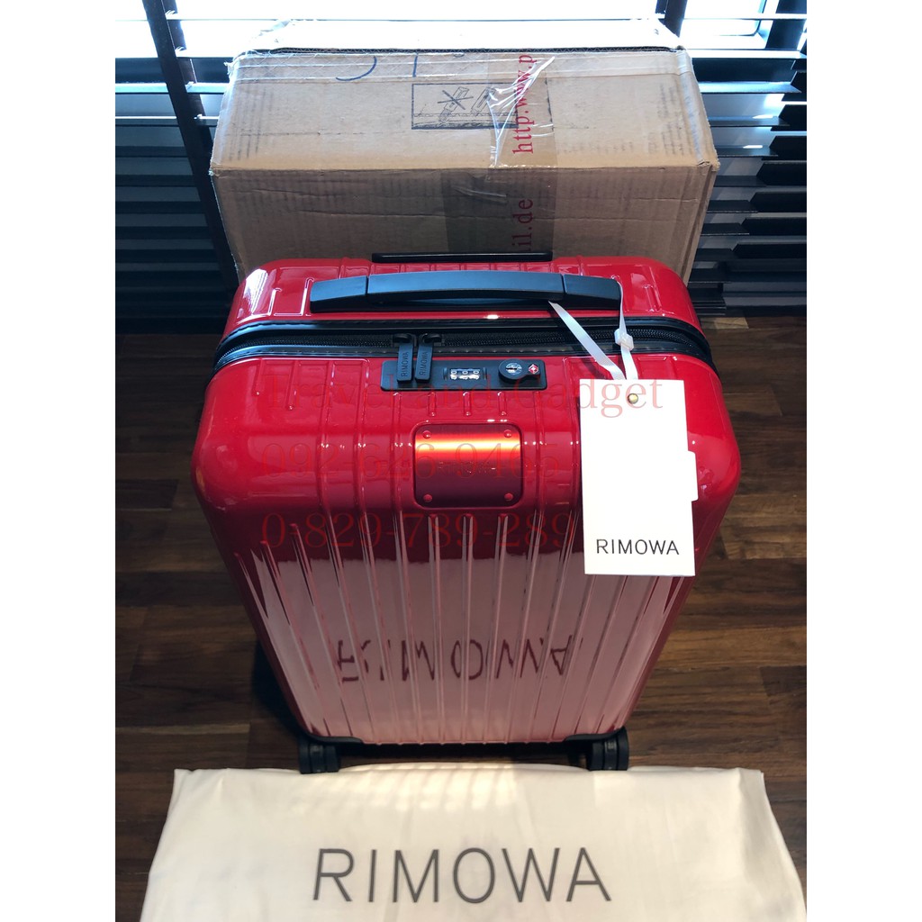 Rimowa Essential Lite Cabin Red 37L 1st Genuine