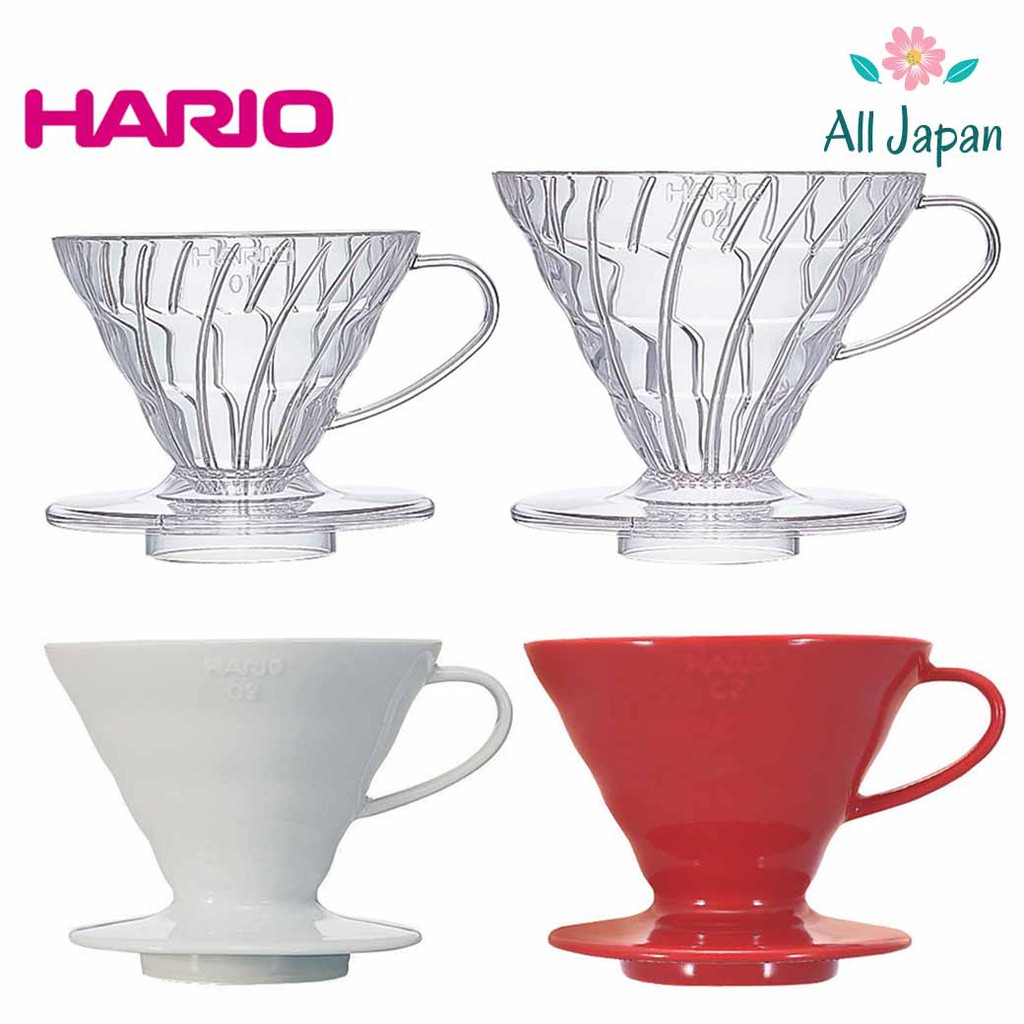 🌸🎌แก้วดริปเปอร์ Hario V60 coffee Dripper ดริปเปอร์ กาแฟดริป อุปกรณ์กาแฟดริป อย่างดี มีคุณภาพ ของแท้ 