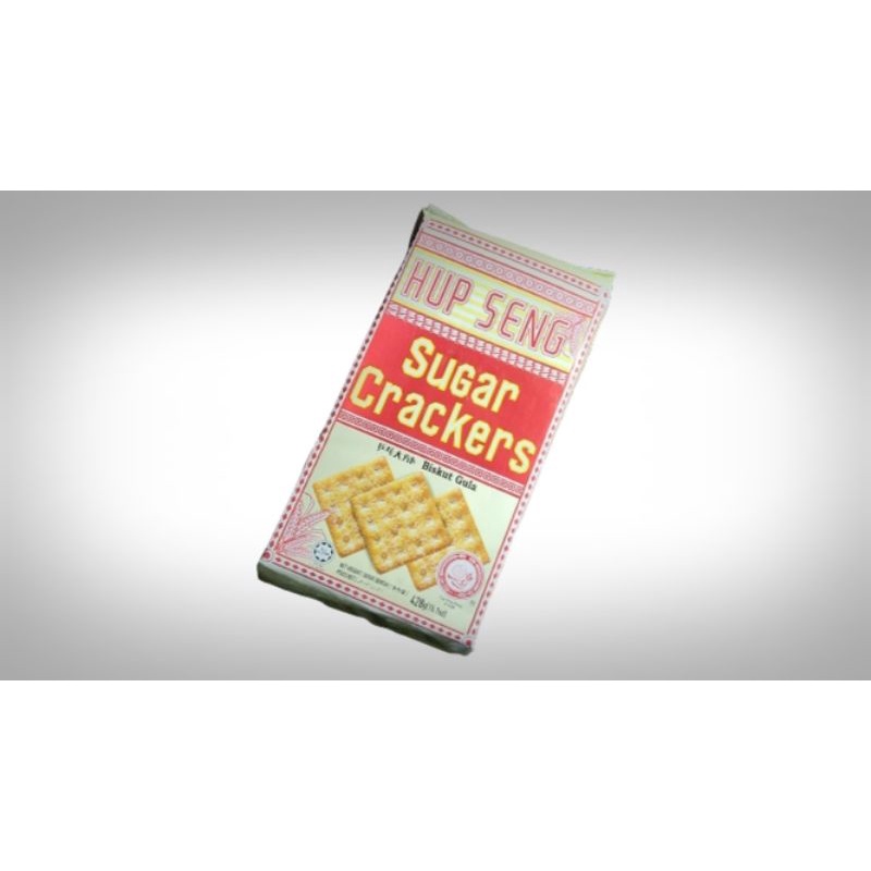 HUB SENG | Sugar Creckers (ซูการ์ แครกเกอร์) | 1 ลัง 12 ห่อใน | ขนมปังอบกรอบ | นำเข้าจากมาเลเซีย |