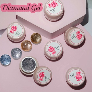 3 Colors Nail Glitter Gel