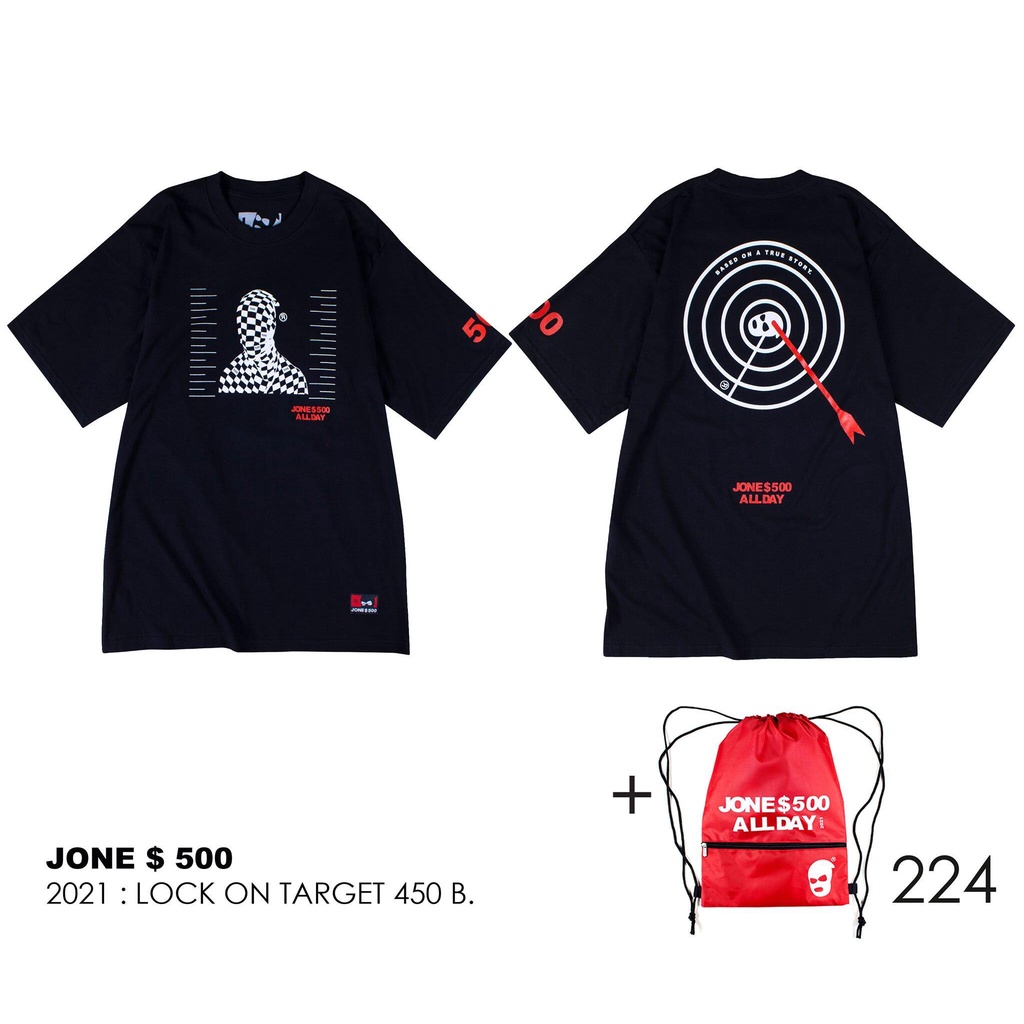 Tee Dr.Street JONE500 เสื้อโจร คลอเล็คชั่นล่าสุด เสื้อยืดสกรีนลาย 2021 Collection 224-225