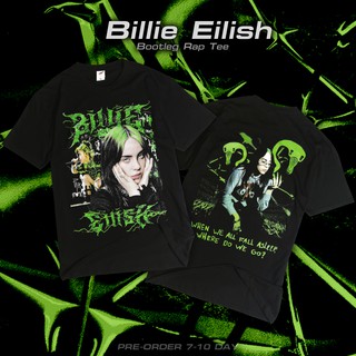 เสื้อยืด Billie Eilish Bootleg​ T-shirt V2 บิลลี่ ไอลิช บูทเลทS-5XL