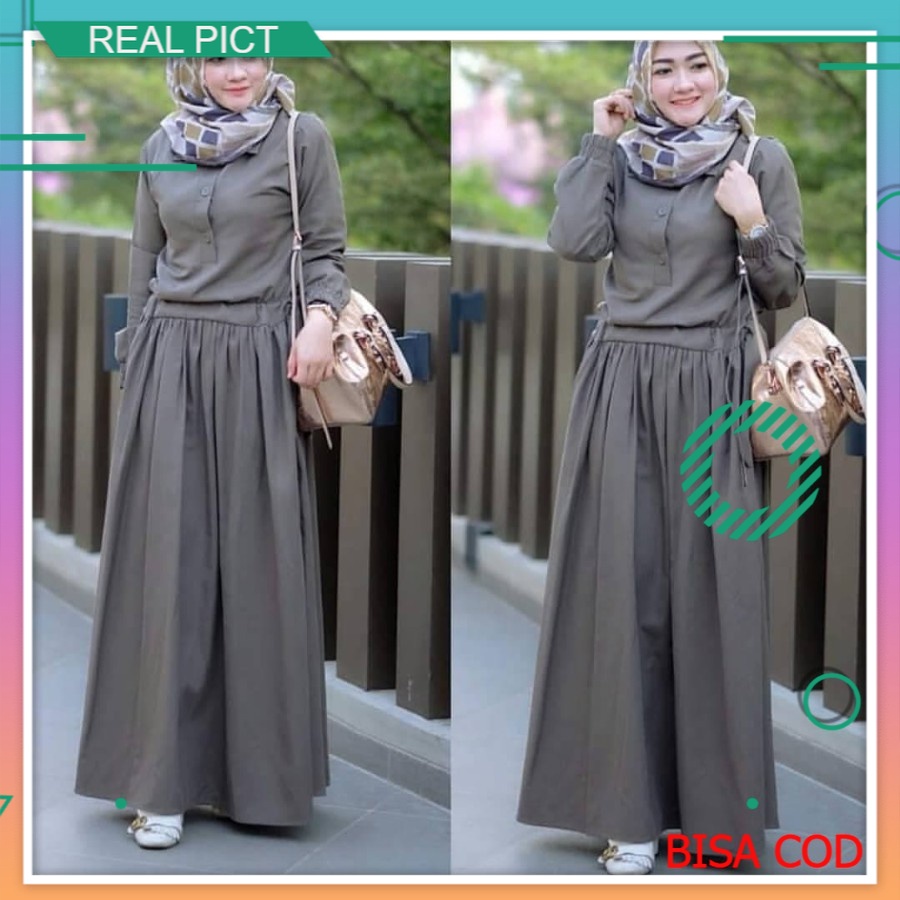 ผู้หญิง Syri Gamis ชุด asdf มุสลิมผู้ใหญ่ผู้หญิง Gamis Sulltan แฟชั่น Eid 2021 ล่าสุด Kaffa