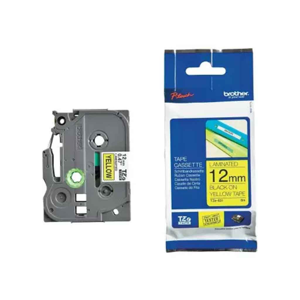 STATIONERY & SUPPLIES BROTHER TZE TAPE TZE631 Model : TZE631 Vendor Code : N TZ-TAPE BLACKON YELLOW 
