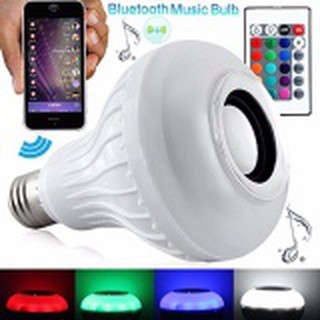 LED Bluetooth Music bulb Speakerหลอดไฟลำโพงบูลทูธอัจฉริยะ เปลี่ยนสี หรี่ไฟ พร้อมลำโพงในตัว