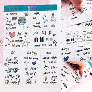 สติ๊กเกอร์ลาย KPOP BTS สำหรับติดโทรศัพท์