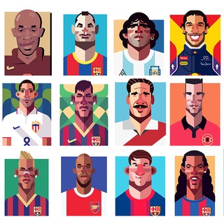 Drofe 【40X50 ซม.】~ ภาพวาดจิตรกรรมบนผ้าใบลาย European Cup สําหรับติดตกแต่งผนังบ้าน