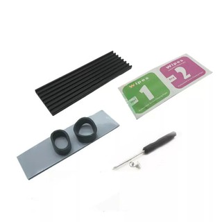 Aluminum Heatsink Chipset Heat Sink,with Cooling Pad,for NVME NGFF M.2 2280 PCIE SSD(7x2.2x0.3cm)