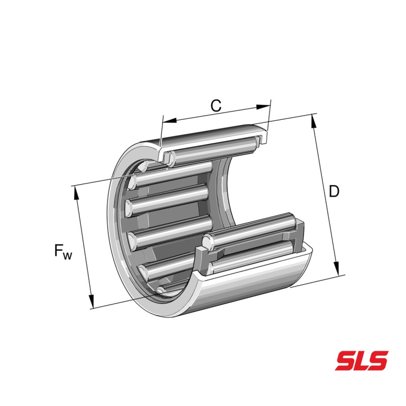 Ina HK1712-B Drawn Cup Needle Roller Bearing ,ปลายเปิด