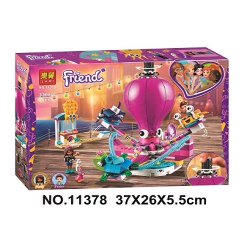 ตัวต่อของเล่น LEGO Girl Friends 41373 Playground Wonderful Octopus Flying Chair Building Blocks Toy Gifts