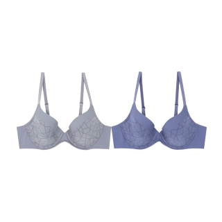 Wacoal Surprise Bra set 2 ชิ้น เสื้อชั้นในวาโก้ รุ่น WB9B44 สีเทา-น้ำเงินอมเทา