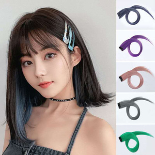 [Women Wig Colourful Wig Piece] [ วิกผมไร้รอยต่อ] [ วิกผมผ้าไหมอุณหภูมิสูง ] [วิกผมม้าโรลเลดและตัด]