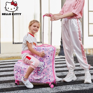 [พร้อมส่ง] กระเป๋าเดินทางล้อลาก ลาย Hello Kitty 67 ซม. สําหรับเด็ก