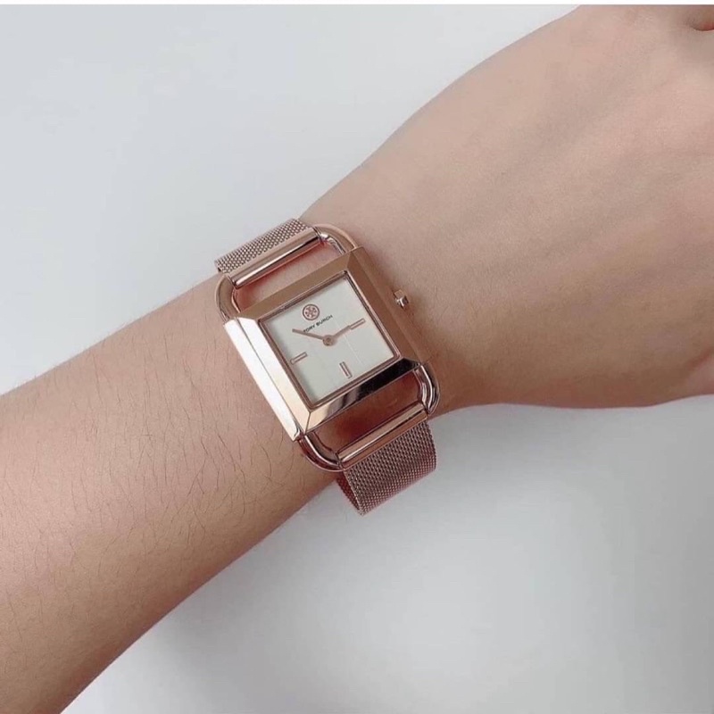 NWT Tory Burch Phipps Rose Gold Stainless Steel Watch  display picture 3
