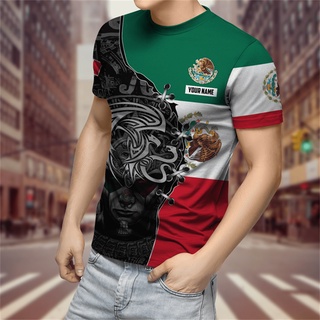 เสื้อยืดแขนสั้น พิมพ์ลาย Mexico National Style 3 มิติ น่ารัก สไตล์ฮาราจูกุ แฟชั่นฤดูร้อน สําหรับผู้ชาย และผู้หญิง