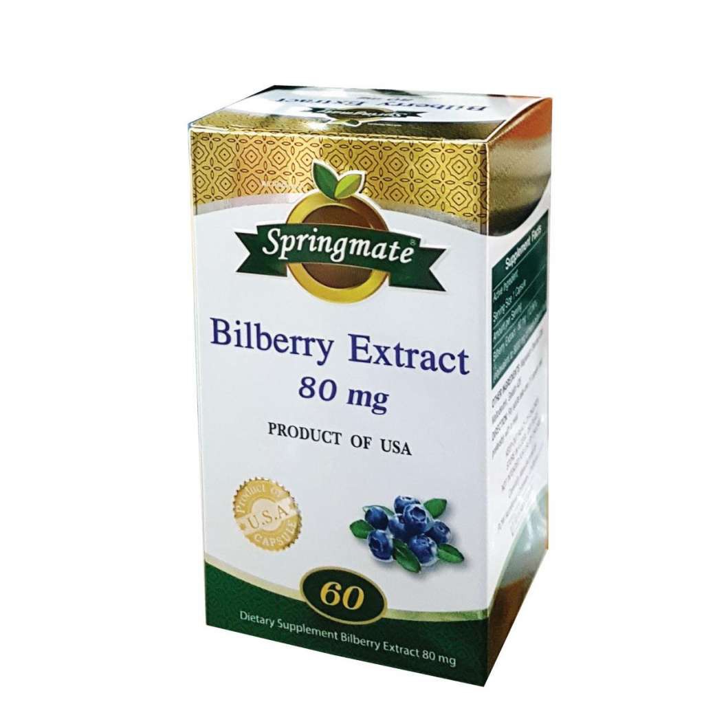 Springmate Bilberry Extract 80 mg 60'S