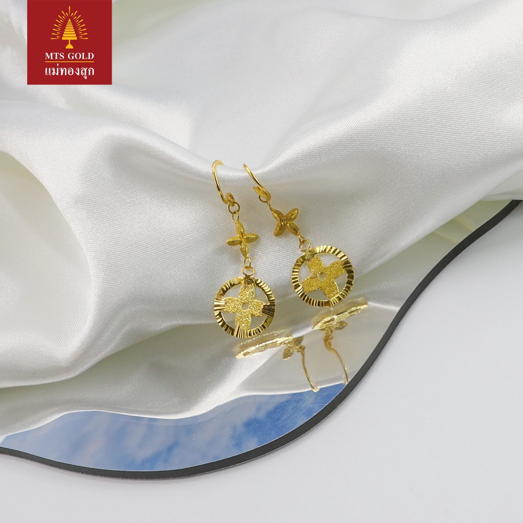 MTSGOLD ต่างหู 1 สลึง แฟชั่นตุ้งติ้ง