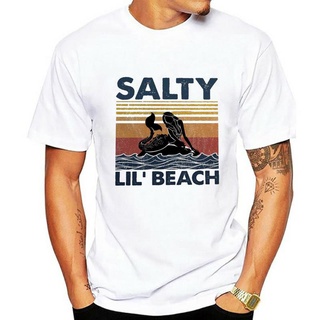 เสื้อยืดผ้าฝ้ายพิมพ์ลายขายดี เสื้อยืด เสื้อชายหาด แบบสวมหัว ลาย Salty Lil