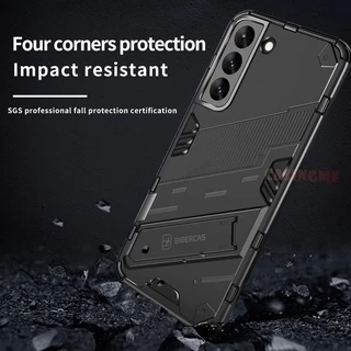 เคสโทรศัพท์มือถือ กันกระแทก พร้อมขาตั้ง สําหรับ Samsung Galaxy S21 Fe 5G S 21 Ultra Plus Fe S21FE 4G