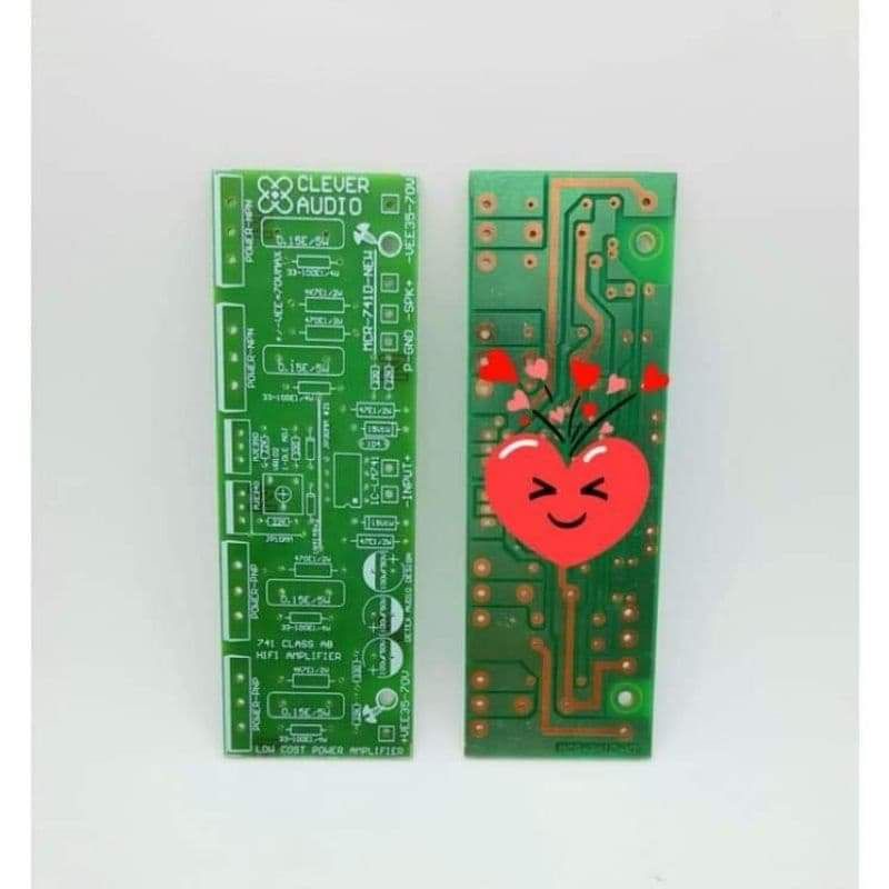 PCB PCBเปล่า บอร์ด741 TR2คู่