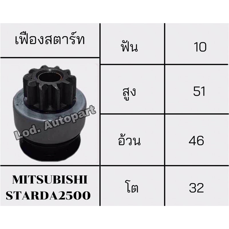 เฟืองสตาร์ทMITSUBISHI STRADA 2500(สตราด้า)