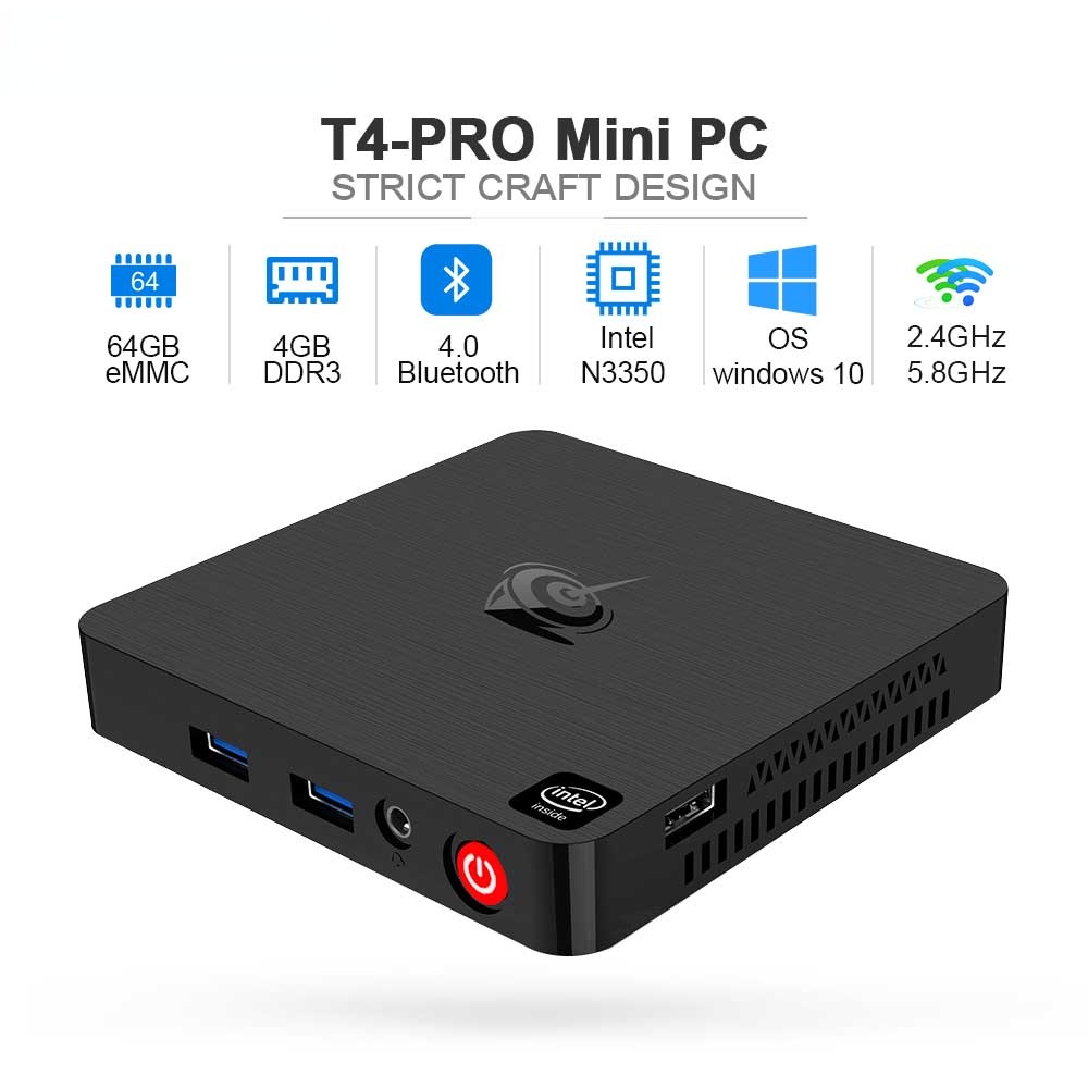 T4 PRO Mini PC Mini-PC HTPC สําหรับงานออฟฟิศ ประหยัดพลังงาน ทนทาน ขนาด ...