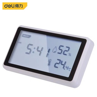 นาฬิกา วัดอณหภูมิ วัดความชื่น Deli หน้าจอ LCD