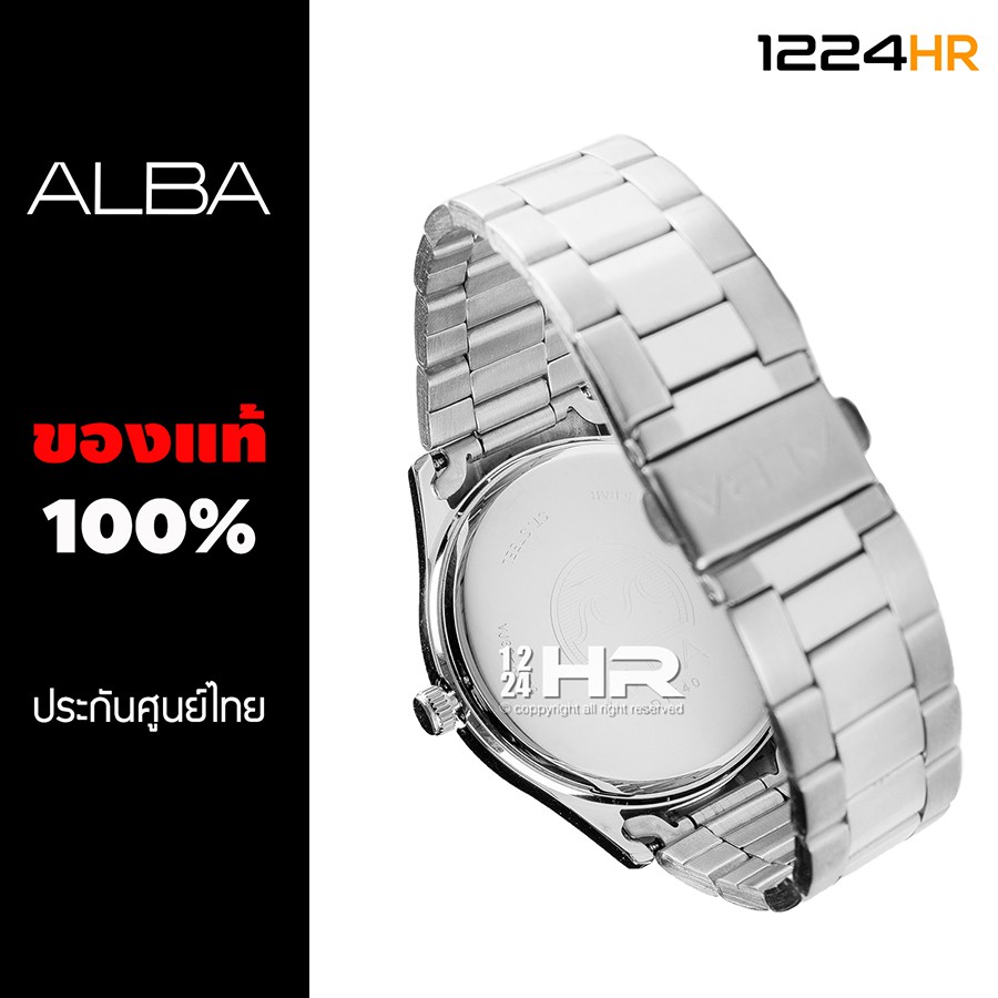 Alba day date รุ่น AJ6123X1, AJ6124X1, AJ6126X1, AJ6128X1 นาฬิกา Alba ผู้ชาย ของแท้ สินค้าใหม่ รับประกันศูนย์ไทย 1 ปี 12