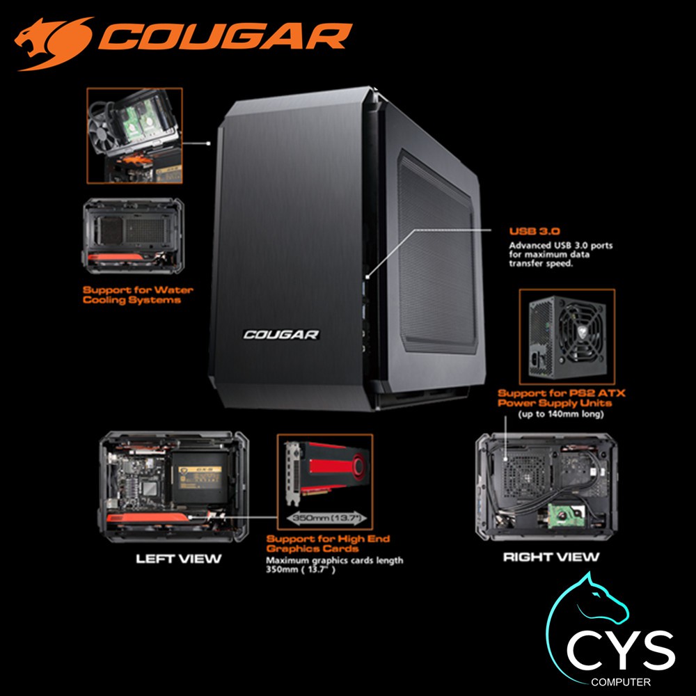 COUGAR QBX ULTRA COMPACT PRO MINI ITX CASING