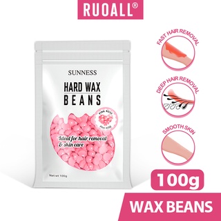 RUOALL 10 Colors 100g wax Beans กอร่ามจัดขน Hard Wax Bead ขี้ผึ้ง Composition Wax Bean สำหรับแว็กซ์กำจัดขน The Body, ขา, รักแร้และแขน