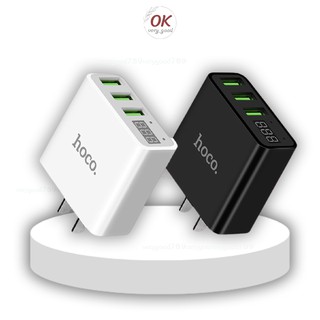 (พร้อมส่ง)Hoco C15 Adapter 3 USB Charger หัวชาร์จไฟบ้าน ปลั๊กชาร์จ 3.0A Max แท้