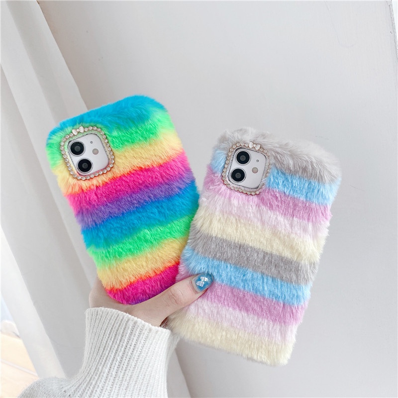 เคสสีรุ้ง เคสโทรศัพท์ สำหรับ ใช้กับVIVO Y20 Y19 Y17 Y15 Y12S Y11 V20SE V19 V17 V15 V11 Pro S1 X60 X50 ตุ๊กตา ซิลิโคนนิ่ม เคสป้องกัน