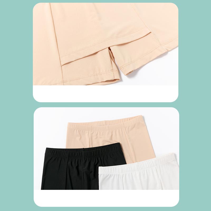#245 กางเกงซับใน ขาสั้น กางเกงกันม้วนกระชับสัดส่วน ผ้าสองชั้น กางเกงขาสั้น กันโป๊ กางเกงซับใน COK - 4