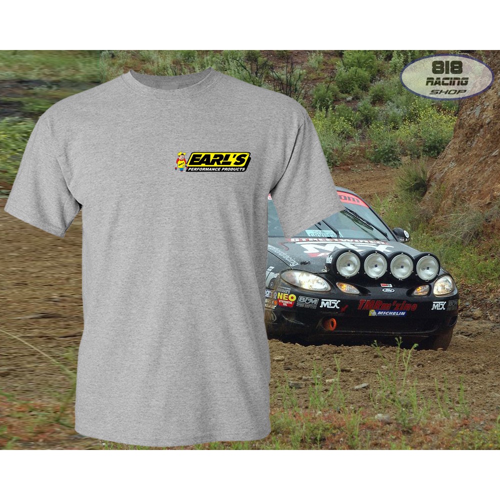 เสื้อยืด RACING เสื้อซิ่ง [เทา] [EARL'S]