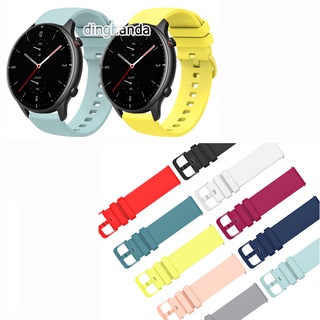 สายนาฬิกาข้อมือซิลิโคน แบบเปลี่ยน สําหรับ Huami Amazfit GTR 42 มม. 47 มม. GTR2 GTR 2e GTR 3 Pro