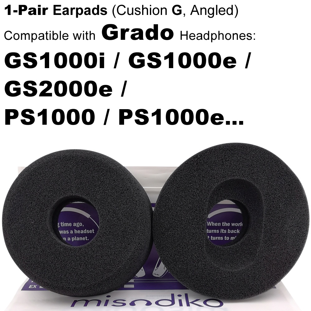 Misodiko แผ่นโฟมครอบหูฟัง แบบเปลี่ยน สําหรับ Grado GS1000i GS1000e GS2000e PS1000 PS1000e - รูปที่ 3