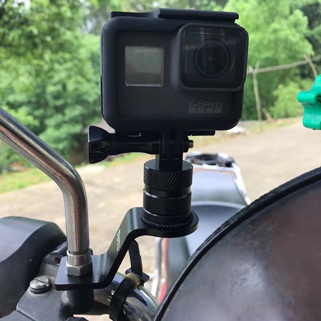 ขายึด ก้านกระจก มองหลัง แกนหมุน 360 มอเตอร์ไซด์ มอไซด์ big bike อะลูมิเนียม อัลลอย gopro action camera