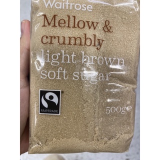 น้ำตาลทรายแดง ชนิดผง ตรา เวทโทรส 500 G. Light Brown Soft Sugar ( Waitrose Brand )