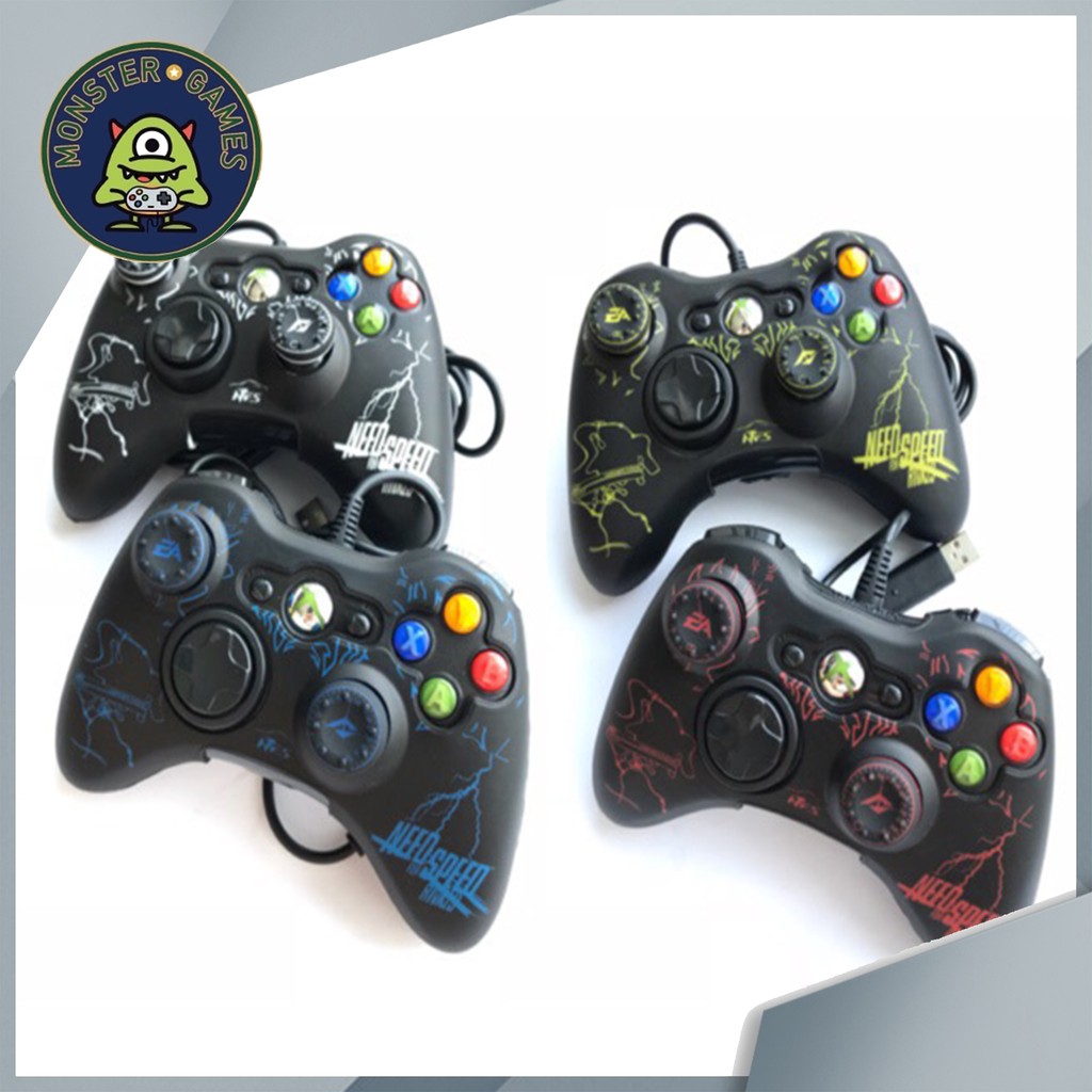 ซิลิโคนจอย XBox 360 พร้อมที่ครอบอนาล็อก ลาย Need for speed (silicon for Xbox 360)(ซิลิโคน Xbox 360)(