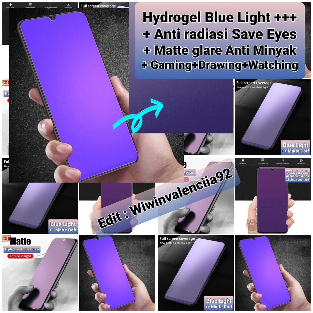 Hydrogel Anti Blue Light Glare Xiaomi 15 15T Pro 14T PRO 14 ULTRA 13 13T 12 PRO 12T 12-Lite 5G/Mi 11