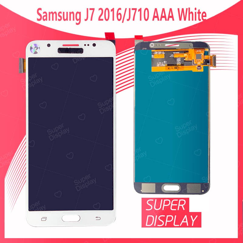 Samsung J7 2016/J710 AAA ปรับแสงได้ค่ะอะไหล่หน้าจอพร้อมทัสกรีนหน้าจอ LCD Display Touch Screen For Samsung Super Display