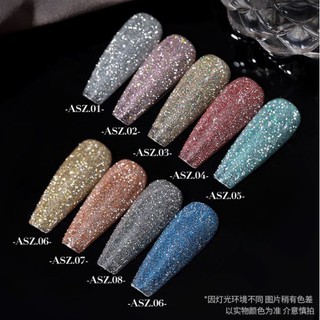 สีเจล AS ยกเซ็ต รหัส ASZ สีแฟลช รุ่น 9 สี สวยสะดุดตา